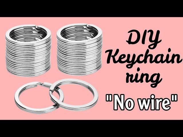 how to make keychain ring / how to make keychain ring without wire / DIY keychain ring