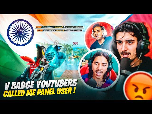 V Badge Youtuber  Laka Gamer Called Me A Hacker On Live  The Truth Exposed ! Garena Free Fire