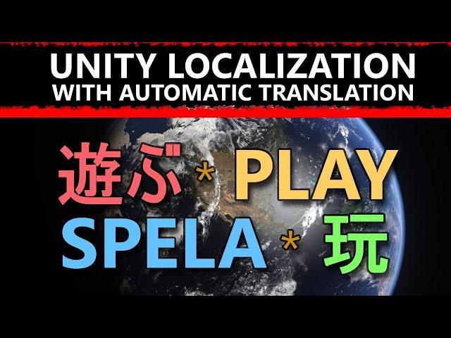 Unity Localization with Automatic Translation and TextMeshPro