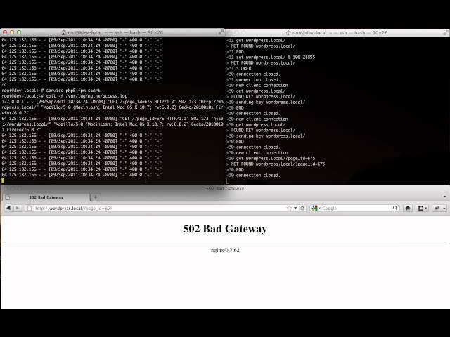 WordPress with nginx + memcached -- without PHP