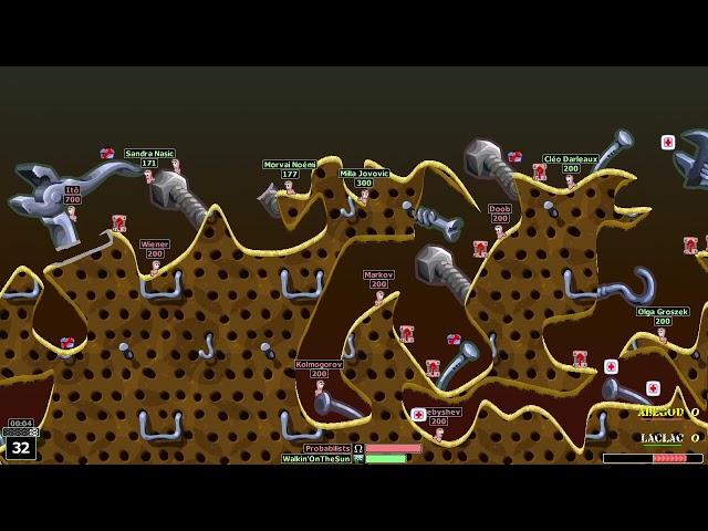 Worms Armageddon - Kaos League Match #179 - Abegod vs Laclac