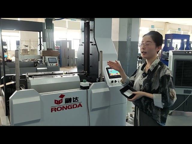Semi-auto rigid box making machine Máquina semiautomática para fabricar cajas rígidas