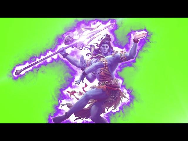 #lordshiva  ROYALTY FREE GREEN SCREEN LORD SHIVA ANIMATION with effects  #greenscreen #animation