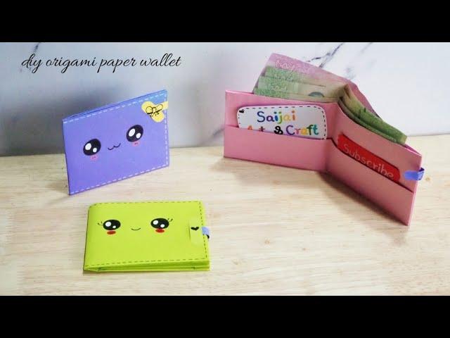 How to make a cute paper wallet | Origami wallet | origami craft with paper | DIY mini paper wallet