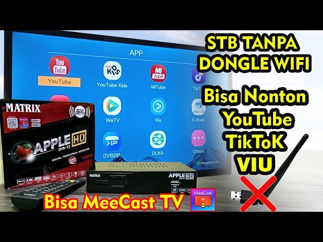 Tanpa Dongle WiFi, STB TV Digital Matrix Apple DVB-T2 Bisa Nonton Youtube,Tiktok,Viu & Bisa MeeCast