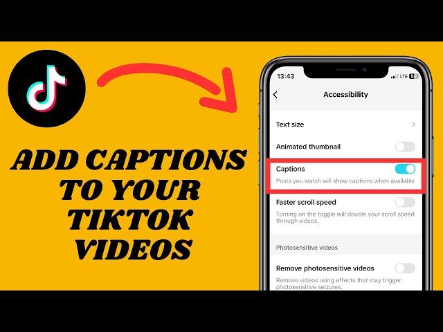 How To Add Captions On Your TikTok Videos | 2024 Update