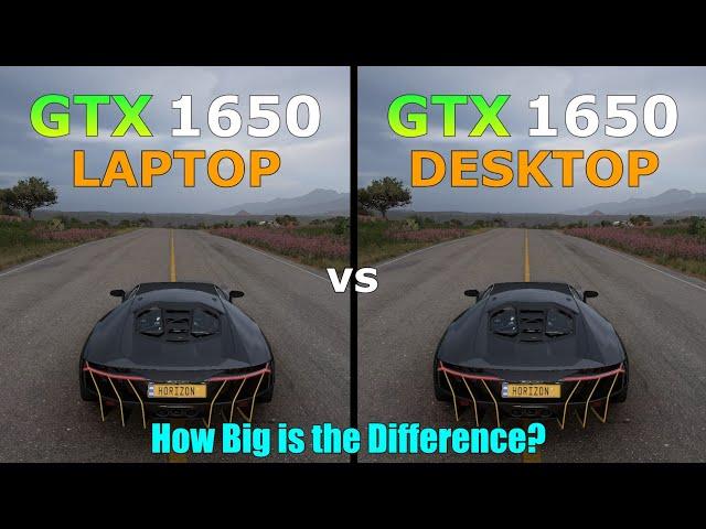 GTX 1650 Laptop vs GTX 1650 Desktop - Test in 8 Games in 2023 - How Big is the Difference?