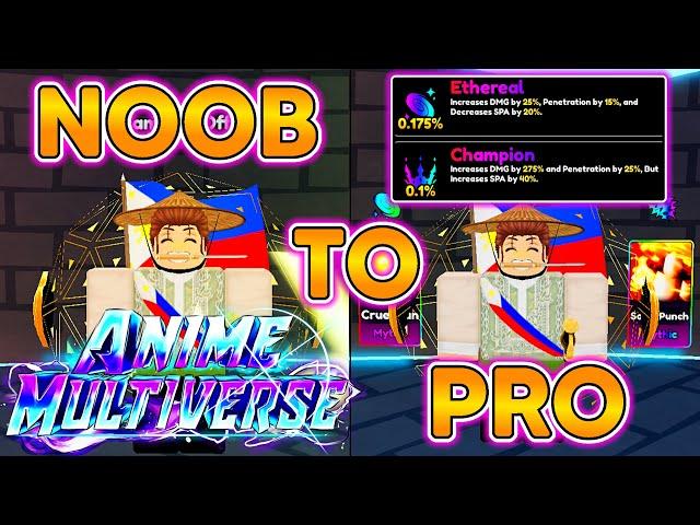 ANIME MULTIVERSE! WENT FROM NOOB TO PRO In THIS NEW ANIME ROBLOX GAME!