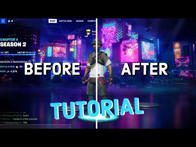 How to Remove the Background or Name in the Fortnite Lobby *EASY TUTORIAL*