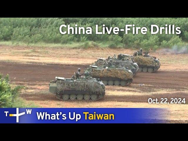 China Live-Fire Drills, What's Up Taiwan – News at 14:00, October 22, 2024 | TaiwanPlus News