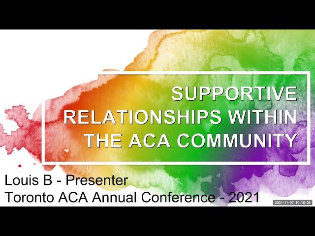Recovery Relationships - examining sponsorship & the fellow traveler model in ACA/ACoA.