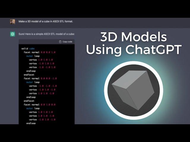 Make 3D Models using ChatGPT