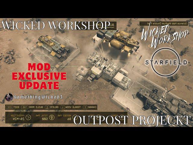 Starfield Mod Wicked Workshop Outpost Projeckt 2- Custom Cargo Link Landing Pads