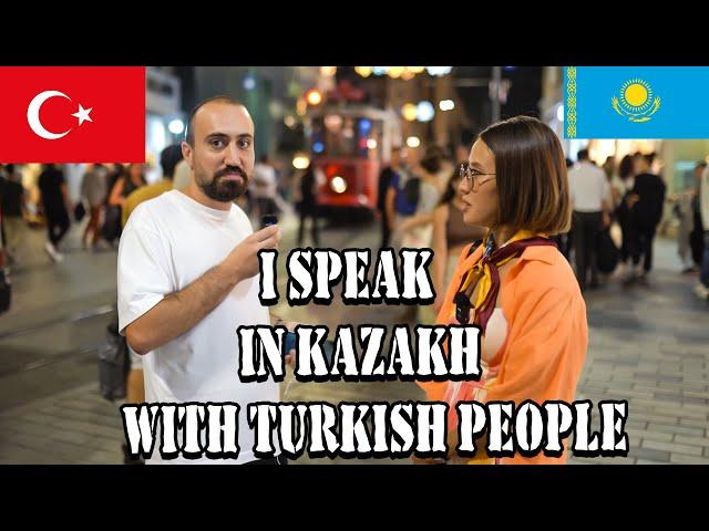 Trying to speak in Kazakh with Turks | Is it hard to understand each other?