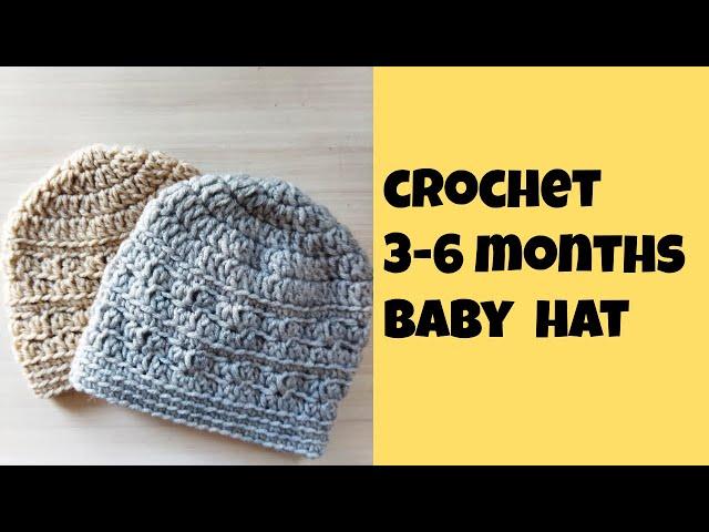 Make This Adorable 3-6 Month Baby Hat ️ Free Crochet Tutorial!