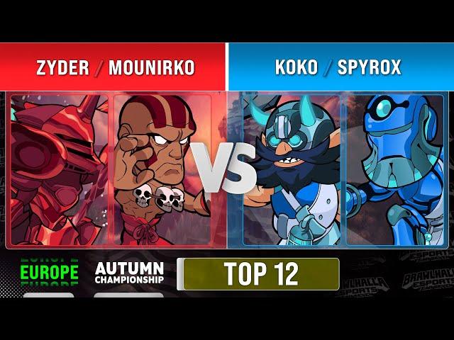 zyder & MounirKO vs. Koko & Spyrox - Top 12 - EU - Autumn Championship 2022