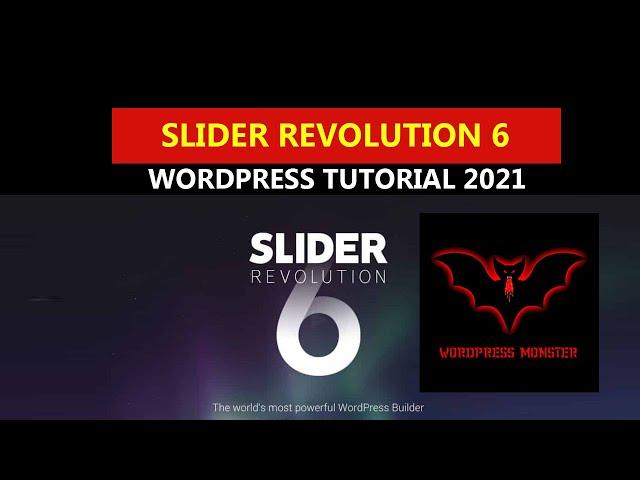 Slider Revolution 6 WordPress Tutorial - revolution slider full screen responsive revslider 2021