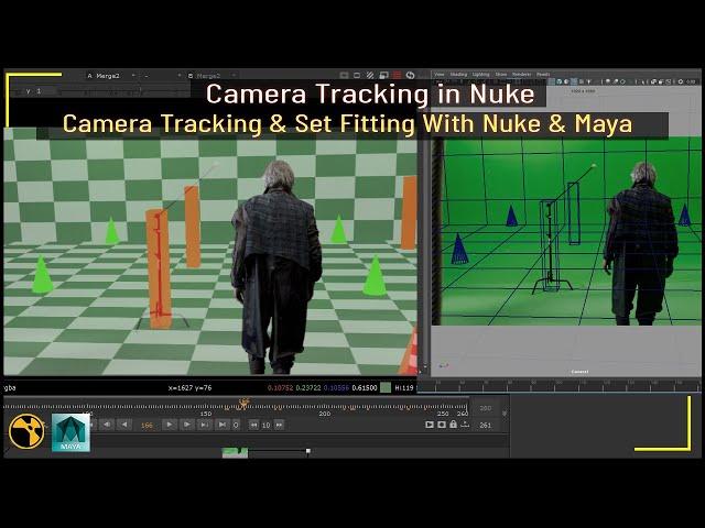 Nuke Tutorial - Camera Tracking in Nuke | Set Fitting with Maya & Nuke