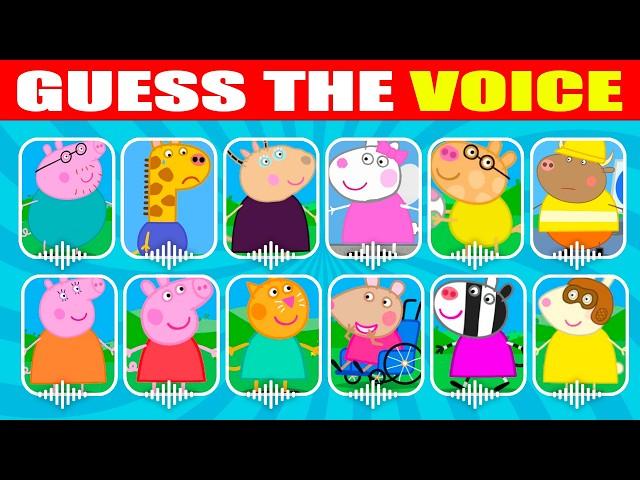  Guess Peppa Pig Characters by Their Voice 