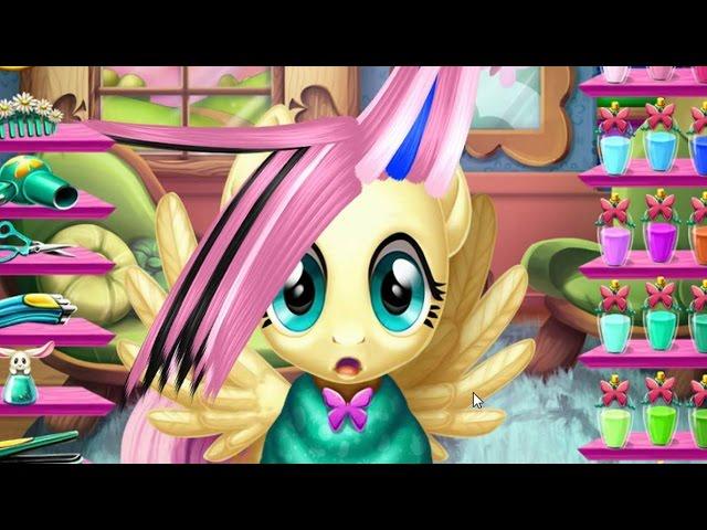 ПОНИ ИГРЫ. ФЛАТТЕРШАЙ НЕДОВОЛЬНА НОВОЙ ПРИЧЕСКОЙ. My little pony мультик игра