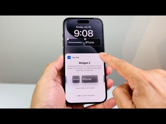 How to Add Text on iPhone Lock Screen