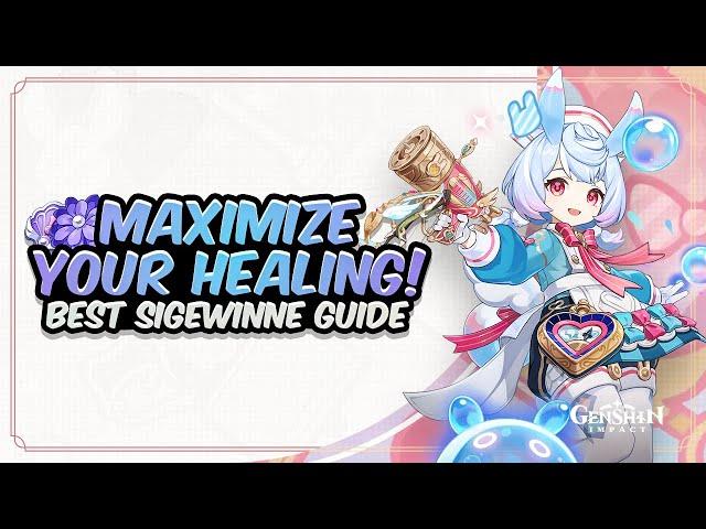 COMPLETE SIGEWINNE GUIDE! Best Sigewinne Build - Artifacts, Weapons & Showcase | Genshin Impact