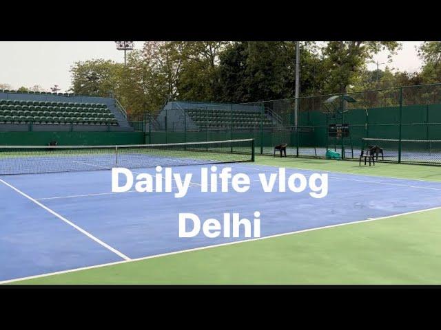 Daily life in Delhi🫶 #delhirains #sports #tennis #food