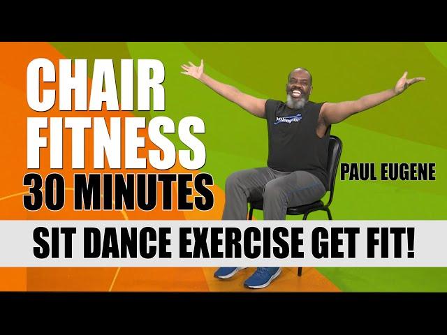 Chair Fitness Aerobics Workout | Sit Dance Exercise Get Fit | Low Intensity | 30 Minutes