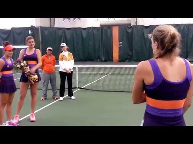 Women's Tennis // Koroleva Senior Day Ceremony