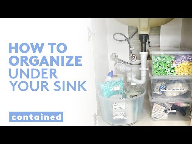 Cluttered Space? 3 Bathroom Sink Organization & Cleaning Tips | Contained | Real Simple