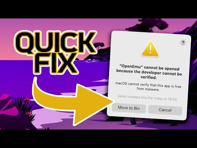 'macOS can't verify app is malware free' Error | QuickFix