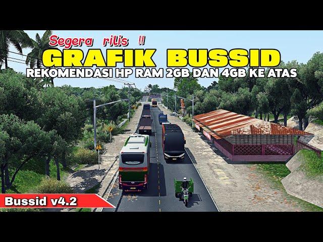 REVIEW GRAFIK TERBARUNYA BUSSID !! ASPAL HITAM TANAH REALISTIS - KODENAME BUSSID V4.2