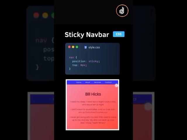Sticky Navbar