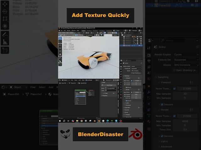 Blender Node Wrangler: Import Textures Fast! #blender3dmodeling #blender3ddesign