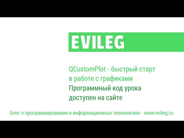 Qt уроки #16. QCustomPlot - быстрый старт в работе с графиками