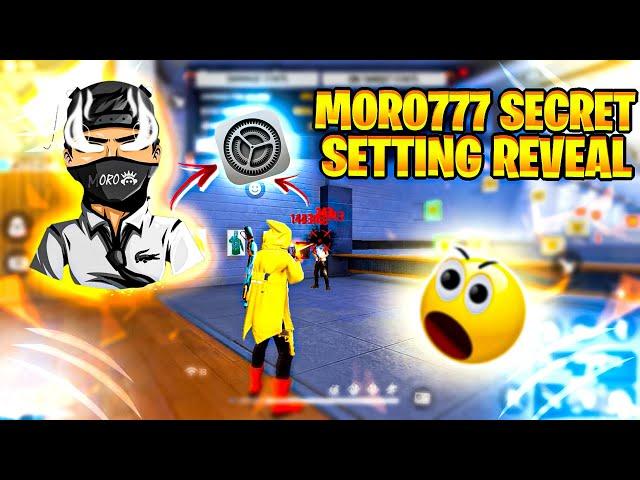 @MORO_777 Secret Sensitivity Settings | free fire top legend His Setting | hacker or fair player?