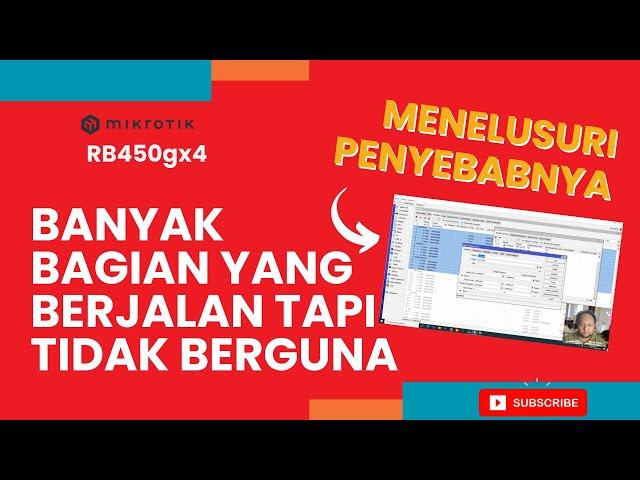 CARI PENYEBAB CPU LOAD TINGGI DI MIKROTIK RB450GX4 | TUTORIAL MIKROTIK