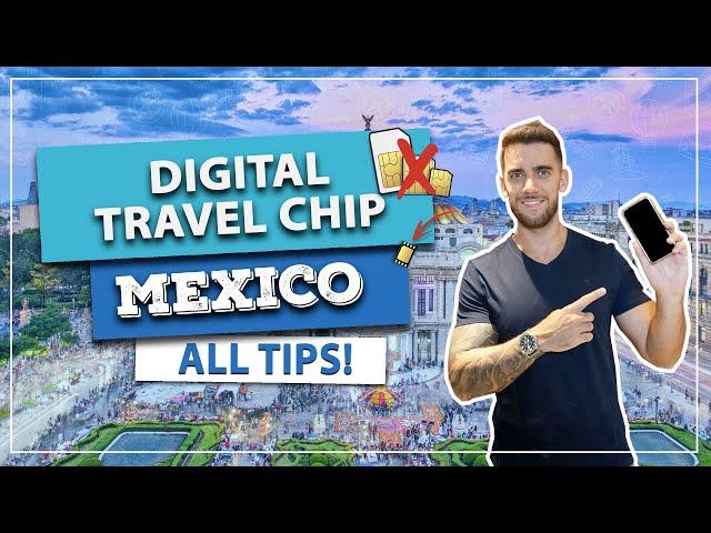 ️ eSIM digital travel chip for MEXICO! Use your cell phone with good, cheap Internet! Prepaid!