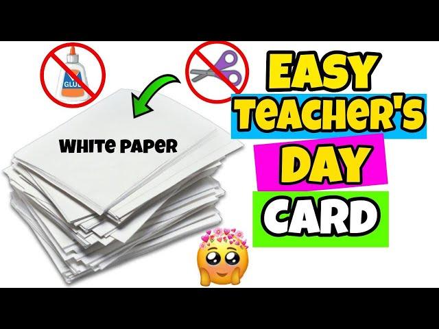 Amazing teachers day greeting card | teachers day craft ideas | teachers day gift ideas easy