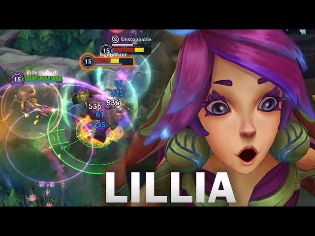 WILD RIFT LILLIA IS OP 100K DAMAGE DEALT HARD CARRY GAMEPLAY