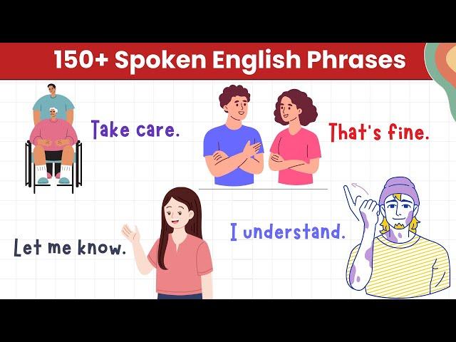 150+Spoken English Phrases | Daily English Speaking Practice | Daily Use English Sentences |