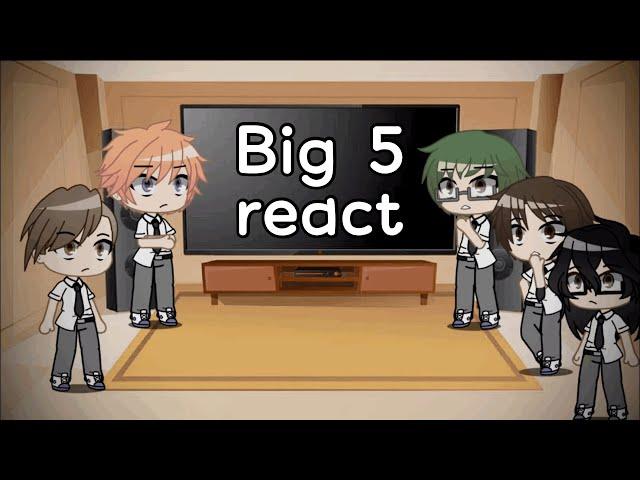 Big 5 react to Assassination Classroom | Gacha Club | GachaStudio Luna | Flash Warning?