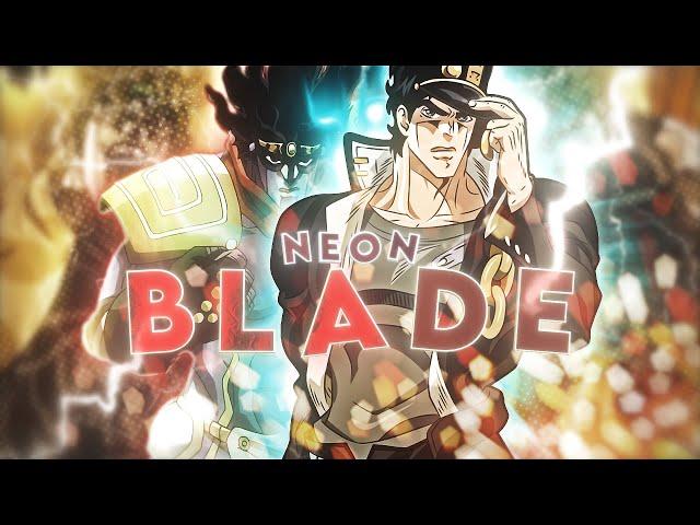 Jotaro VS Dio - Neon Blade [Edit/Amv] 4K!!