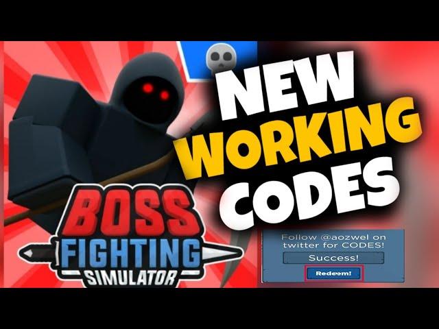  UPDATED BOSS FIGHTING SIMULATOR CODESREDEEM NOW BEFORE THEY EXPIRE  SEPTEMBER CODES 