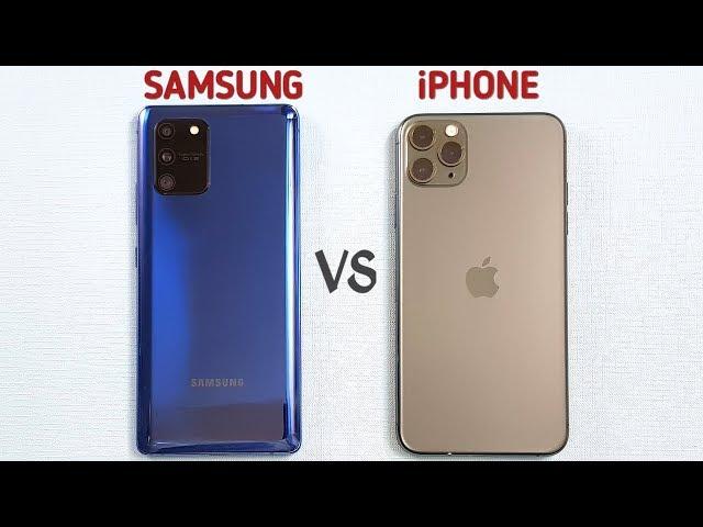 Samsung Galaxy S10 Lite vs iPhone 11 Pro Max SpeedTest & Camera Comparison