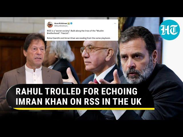 Rahul Gandhi echoes ex-Pak PM Imran Khan; Calls RSS 'Fascist', gets trolled on Twitter | Watch