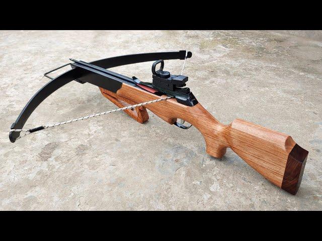 How to make a simple wooden crossbow at home