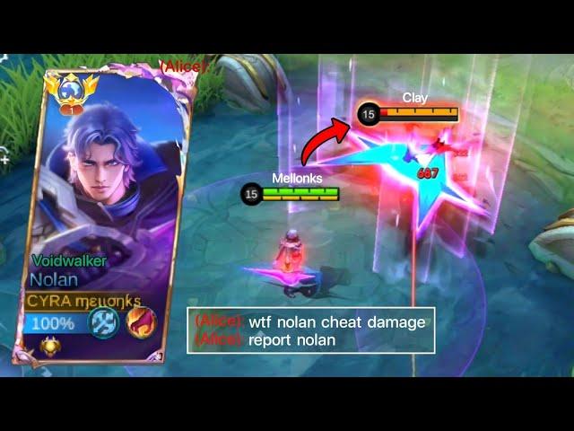 NOLAN HACK DAMAGE! (Must Try)! NOLAN BEST BUILD 2024 | MOBILE LEGENDS