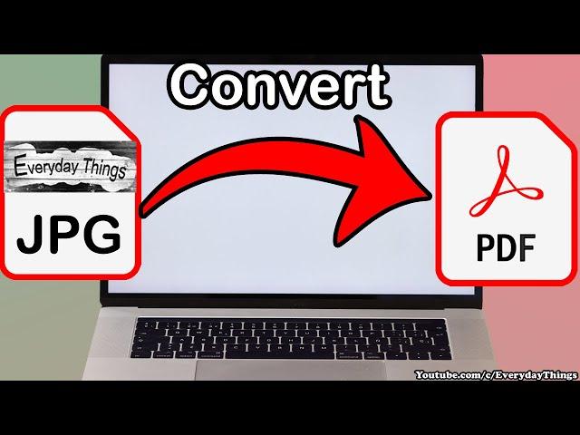 How to convert JPG to PDF, very easily and simply