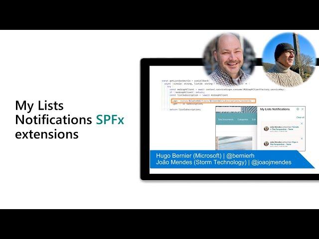 My Lists Notifications SPFx extensions